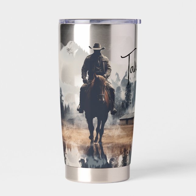 Taming Clay© Water Bottle Insulated Tumbler (Left)