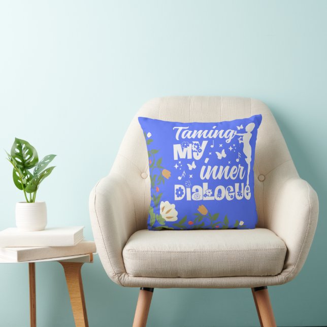 Taming Inner Dialog Floral Inner Voice Cushion (Chair)