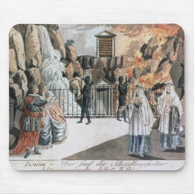 Tamino and Pamina before the temple Mouse Pad (Front)