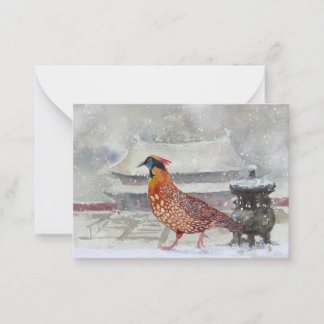 Tammincks Tragopan Card