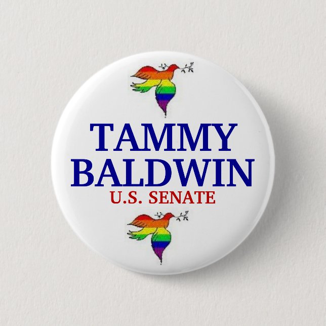 Tammy Baldwin FOR SENATE 6 Cm Round Badge (Front)