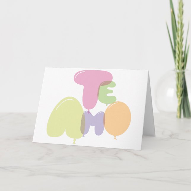 Tamo - I love you in Spanish Card (Front)