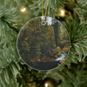 Tamolitch Falls ( Blue Pool) Ceramic Tree Decoration