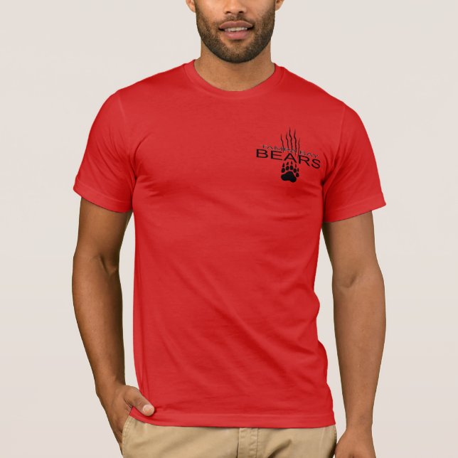Tampa Bay Bears Muscle T RED T-Shirt (Front)