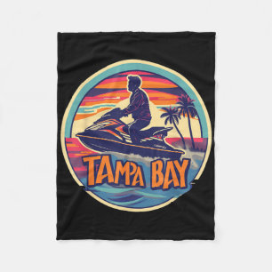 Tampa Bay Florida Jetski Boating Water Gulf Waters Fleece Blanket