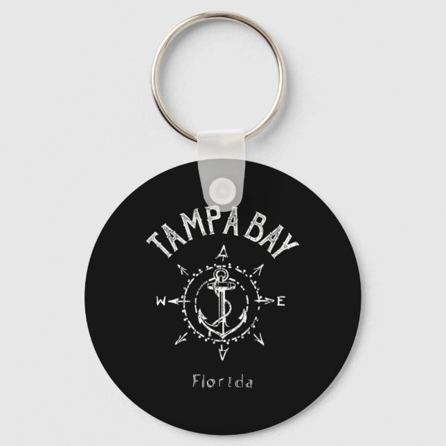 Tampa Bay Florida Sailing  Key Ring (Front)