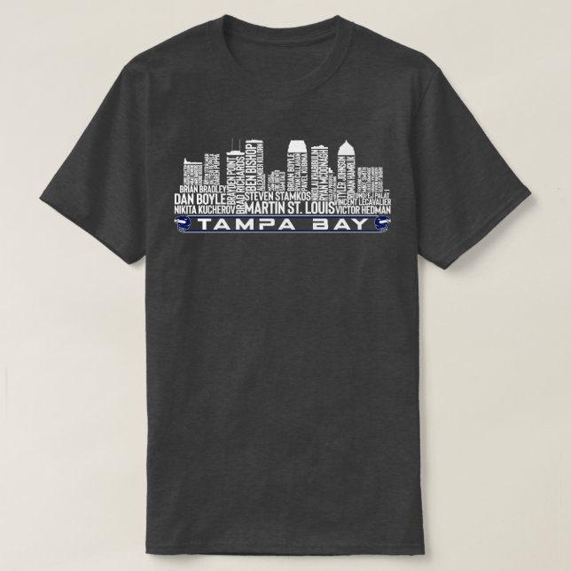 Tampa Bay Hockey Team All Time Legends Tampa Bay S T-Shirt (Design Front)