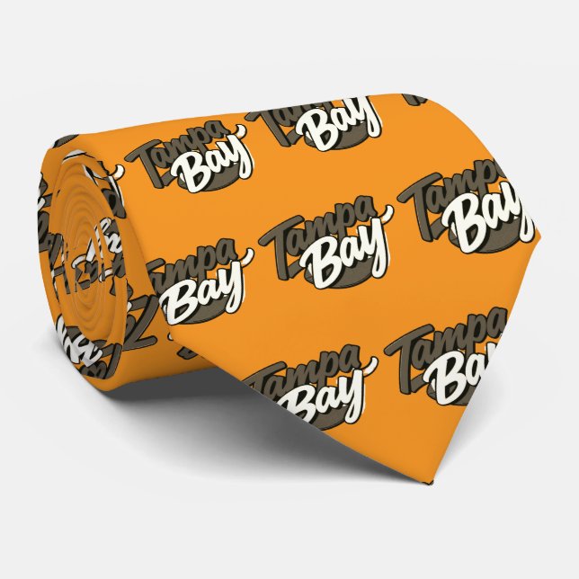 Tampa Bay Neck Tie (Rolled)