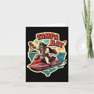 Tampa Bay Pirate Florida Jetski Boating Funny Gasp Card