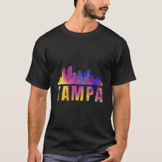 Tampa Bay Skyline Art City Town Florida Fl State U T-Shirt
