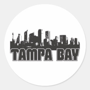 Tampa Bay Skyline Classic Round Sticker