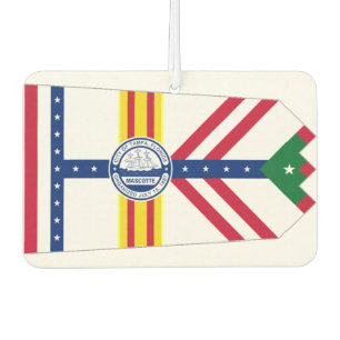 Tampa city flag car air freshener