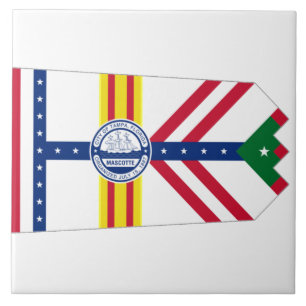 Tampa city flag tile