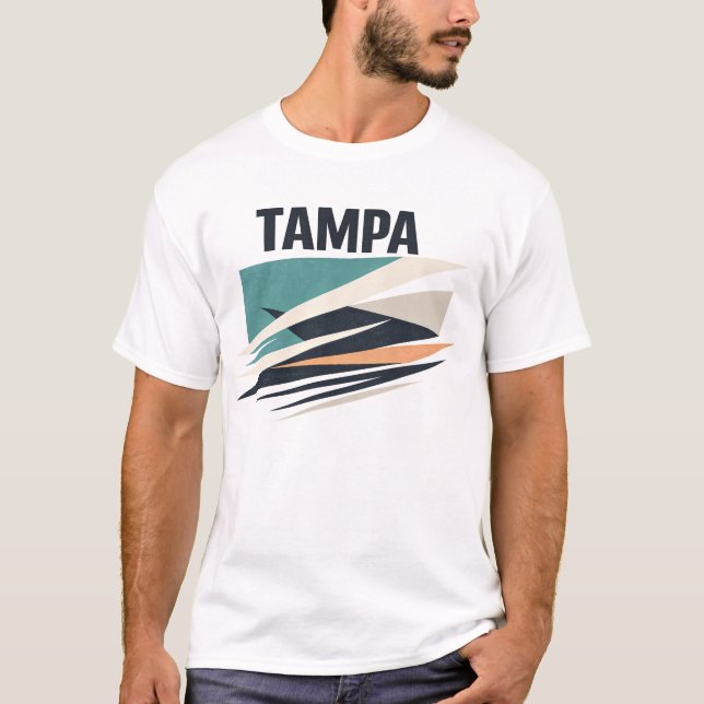 TAMPA — Coastal Geometry T-Shirt (Front)