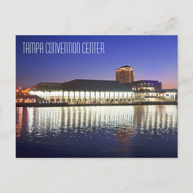 Tampa Convention Centre at dawn Postcard (Front)