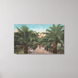 Tampa, FL - View of Ballast Point Park Entrance Canvas Print