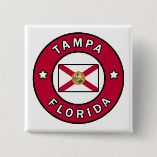 Tampa Florida 15 Cm Square Badge