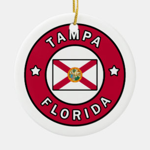 Tampa Florida Ceramic Tree Decoration