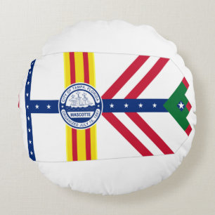 Tampa (Florida) City flag Round Cushion