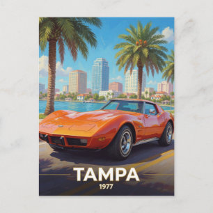 Tampa Florida Coastal Car Culture 1977 Postcard