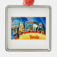Tampa Florida FL Old Vintage Travel Souvenir