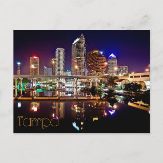Tampa, Florida from the Platt Street Bridge. Postcard