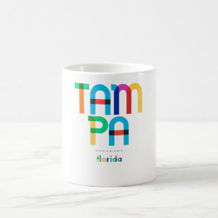 Tampa Florida Mid Century, Pop Art, Coffee Mug