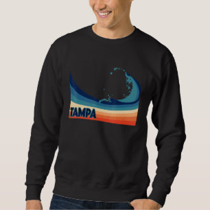 Tampa Florida Retro Surf Sailing & Fishing Vacati Sweatshirt