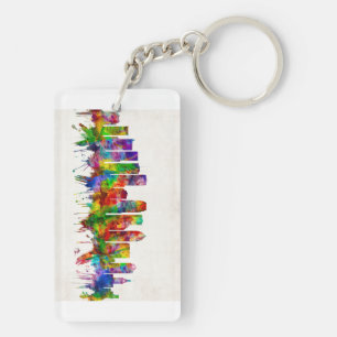 Tampa Florida Skyline Key Ring