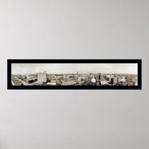 Tampa, Florida Skyline Photo 1921 Poster