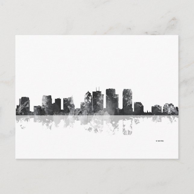 TAMPA, FLORIDA SKYLINE POSTCARD (Front)