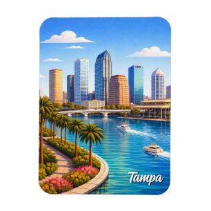 Tampa Florida Travel Magnet