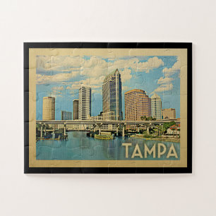 Tampa Florida Vintage Travel Jigsaw Puzzle