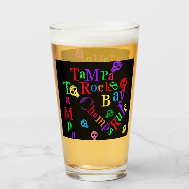 TAMPA SKULLS GLASS (Front Filled)
