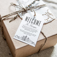 Tampa Skyline | Welcome Message Gift Tags
