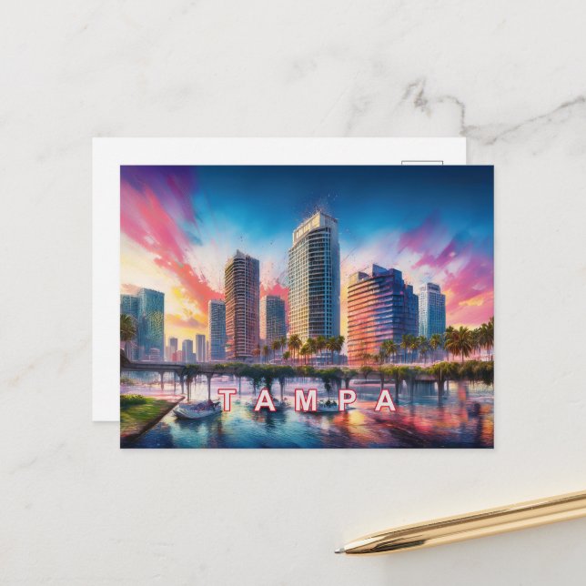 Tampa The Big Guava  Postcard (Front/Back In Situ)