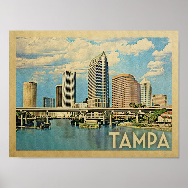 Tampa Vintage Travel Poster (Front)