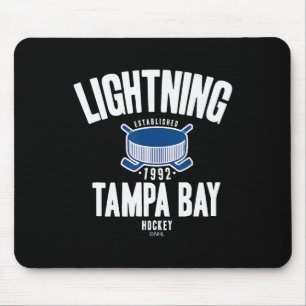 Tampa Y Lightning Hockey Puck Black Officially Lic Mouse Pad