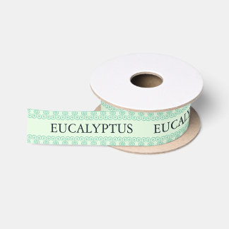 Tamper-Proof Honey Jar Lid Eucalyptus Satin Ribbon