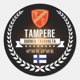 Tampere Classic Round Sticker