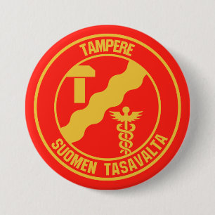 Tampere Round Emblem 7.5 Cm Round Badge