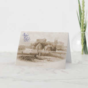 Tamworth Castle & Mill Happy New Year Card