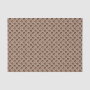 Tan Acorn Patterned Tissue Paper
