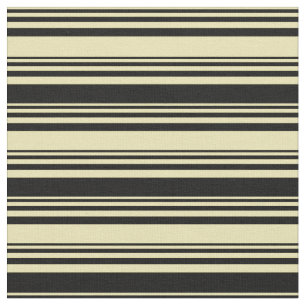 Tan and Black Lined/Striped Pattern Fabric