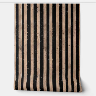 Tan and Black stripes Wallpaper