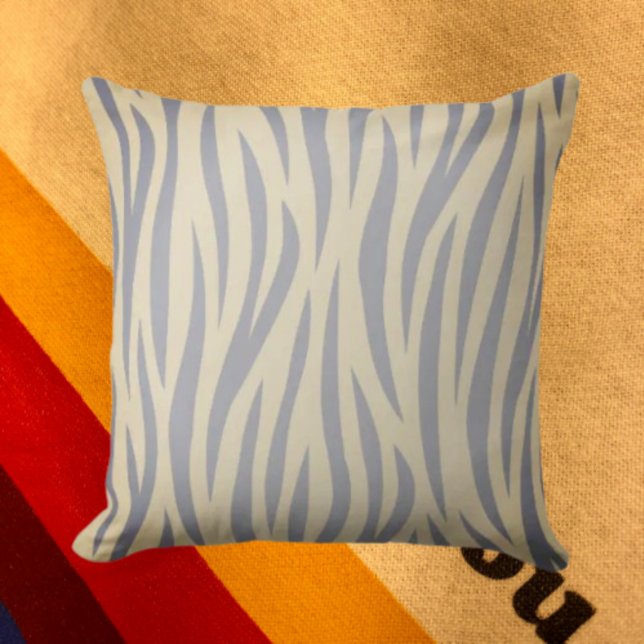 Tan and Black Zebra Stripe Throw Pillow (Creator Uploaded)