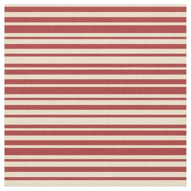 Tan and Brown Coloured Lines Pattern Fabric (Close Up)