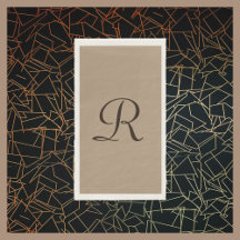 Tan and Brown Monogrammed Minimalist Neutral Colou