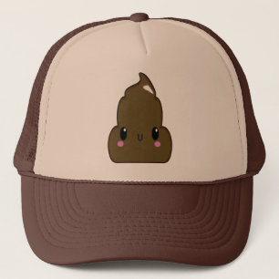 Tan and Brown Poo Hat