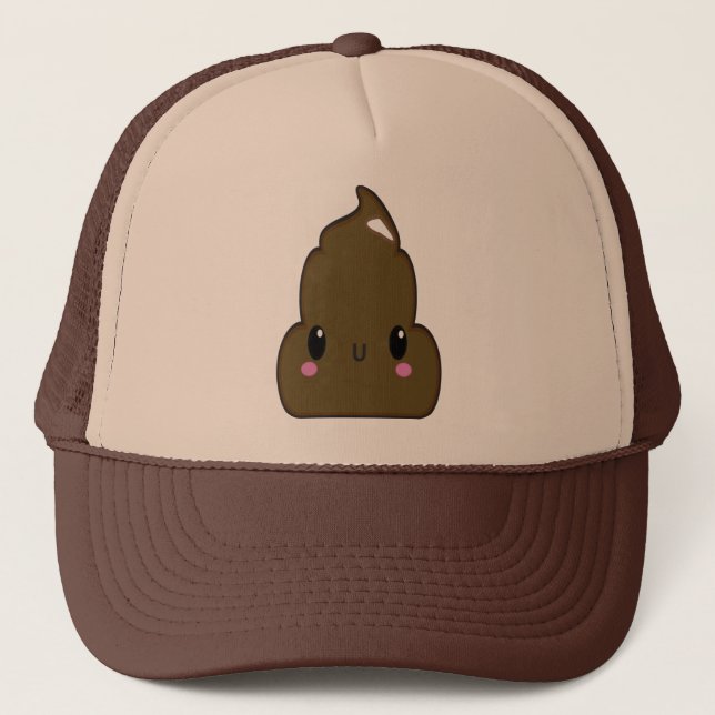 Tan and Brown Poo Hat (Front)